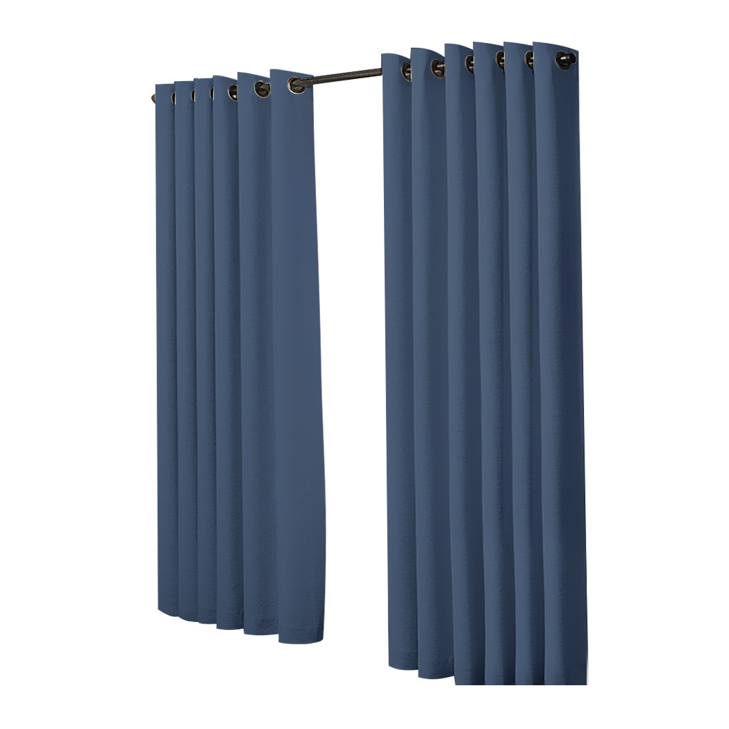 2x Blockout Curtains Panels 3 Layers-1919892931620245505