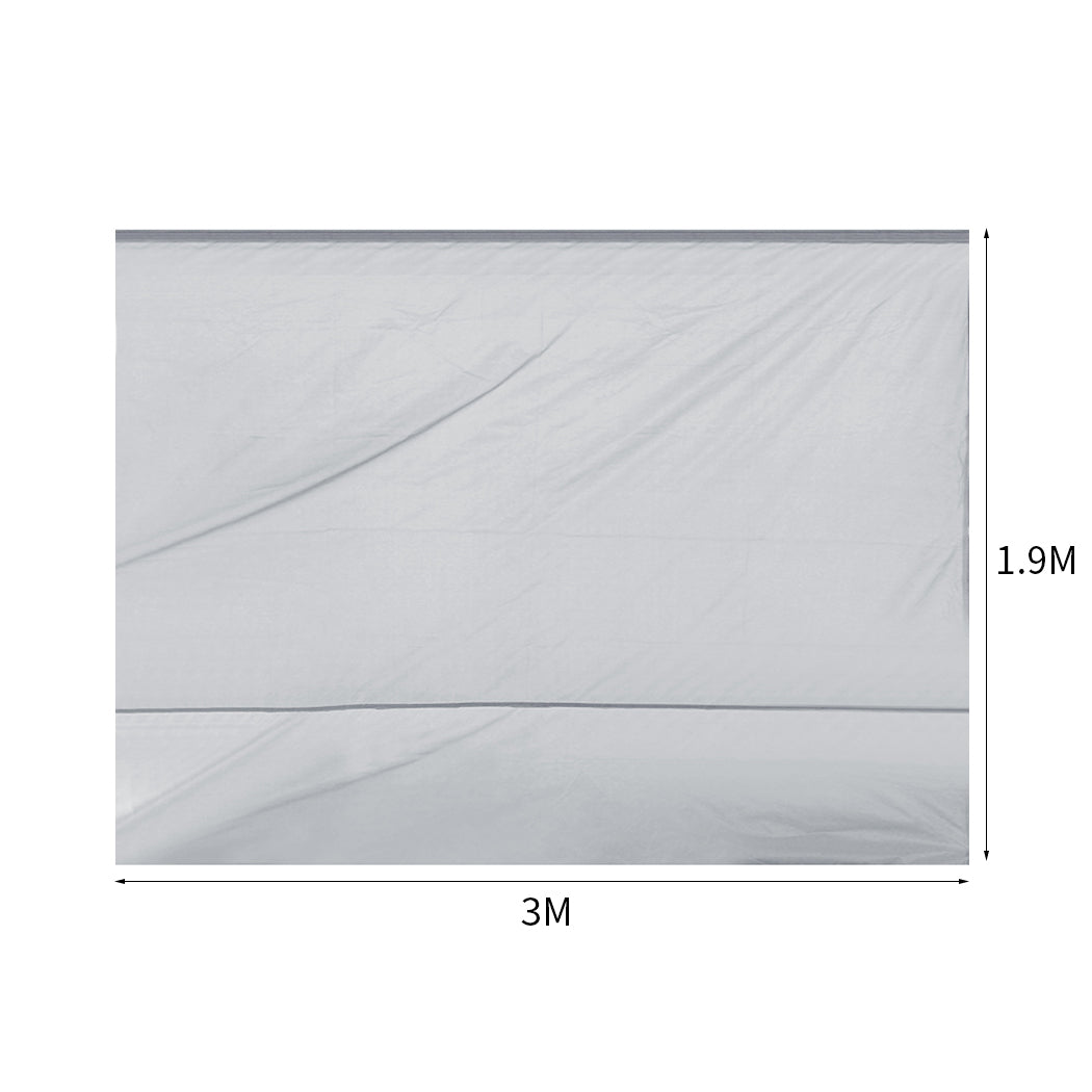 Mountview Gazebo Walls 3x1.9 Outdoor Silver-1910112613744906242