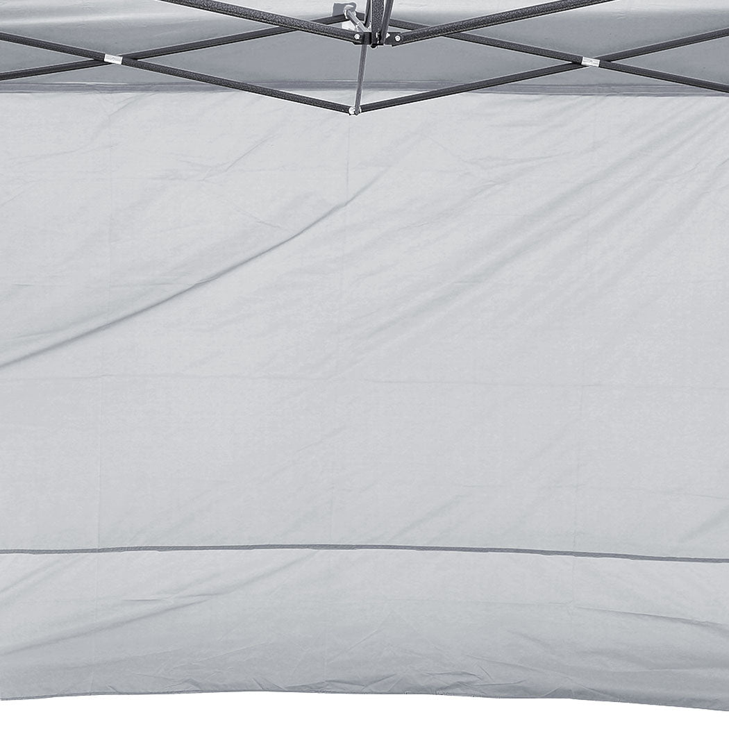 Mountview Gazebo Walls 3x1.9 Outdoor Silver-1910112613744906243
