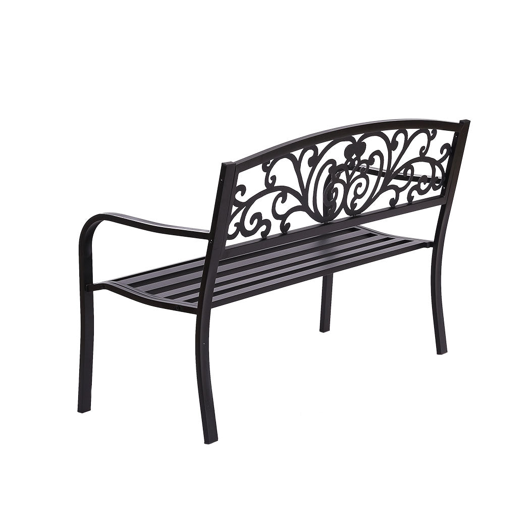 Levede Garden Bench Seat Outdoor Furniture Black-1919892867602583555