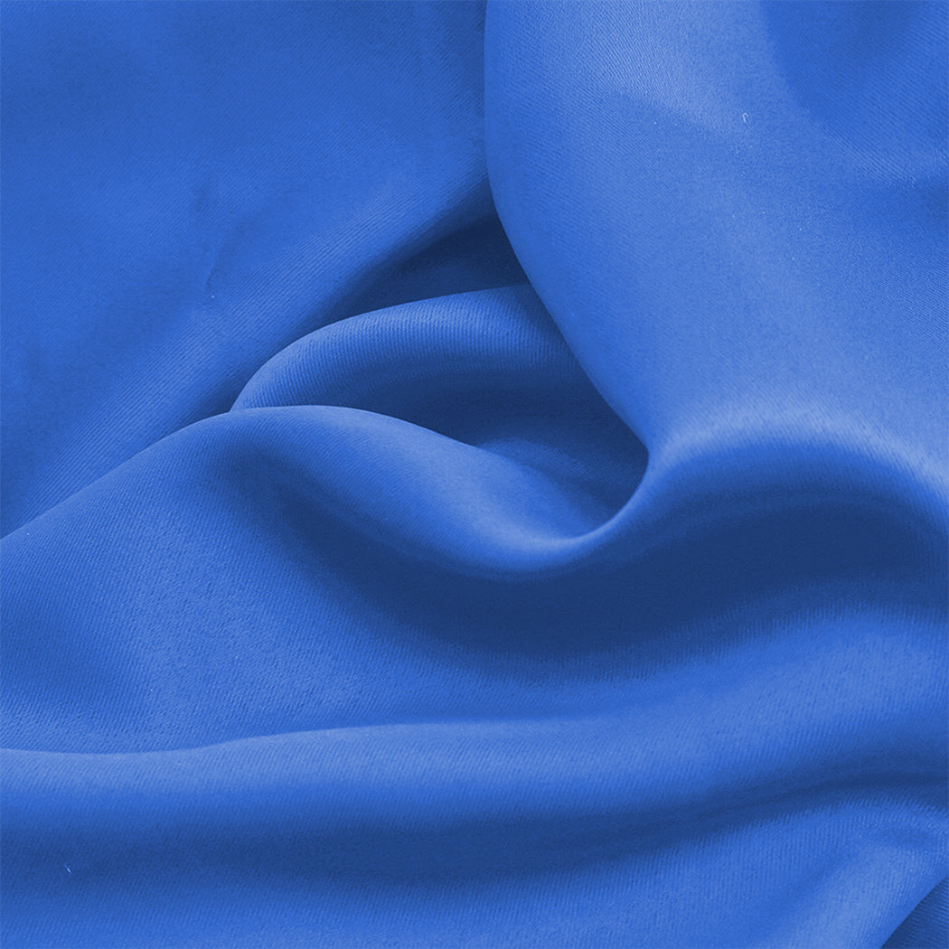 2x Blockout Curtains Panels 3 Layers Blue-1919892931255341060