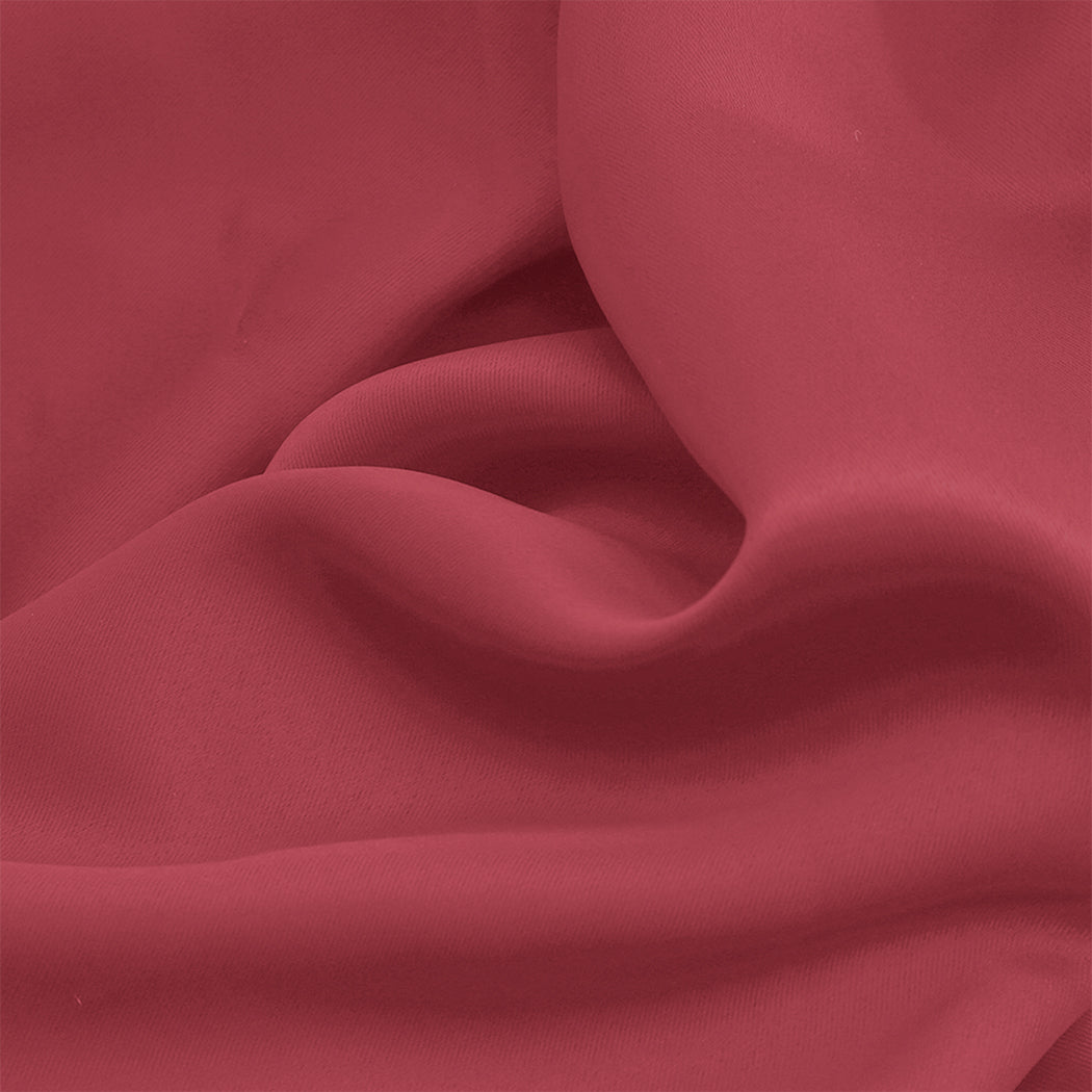 2x Blockout Curtains Panels 3 Layers Burgundy CD1003-300X230-GY-1919892933516070916