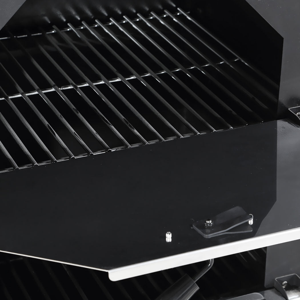 3in1 Pizza Oven Charcoal BBQ Grill Steel-1954802936567697412