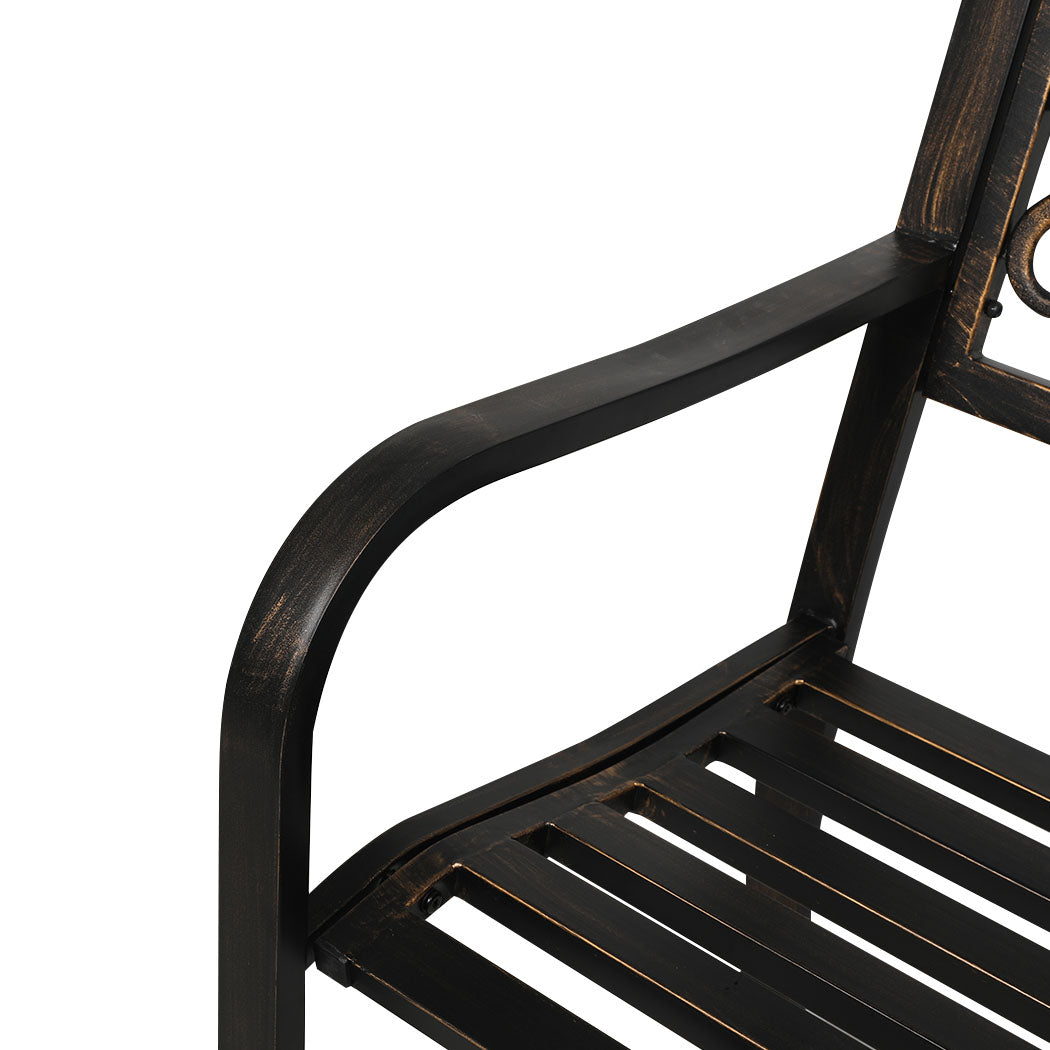 Levede Garden Bench Seat Outdoor Furniture Bronze-1919892867770355716
