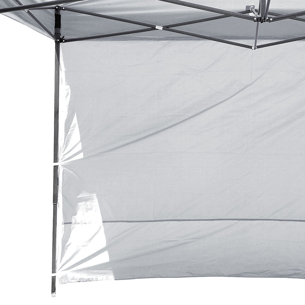 Mountview Gazebo Walls 3x1.9 Outdoor Silver-1910112613744906245