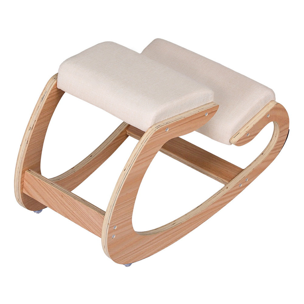 Artiss Kneeling Chair Ergonomic Posture Chair with Memory Foam Balance Stool for Home Office Gaming 120kg Weight Capacity Beige