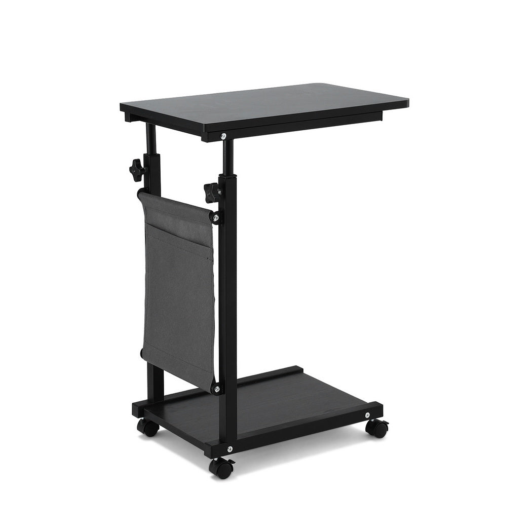 Artiss Laptop Desk Height Adjustable Mobile Workstation Computer Desks 48CM Black