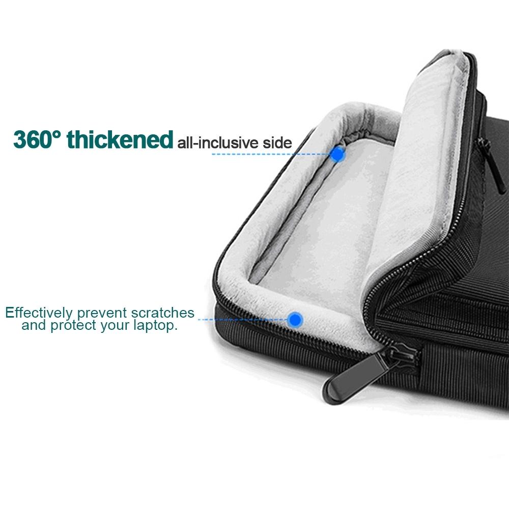 Waterproof Nylon Laptop Handbag With Trolley Strap - Fits 15-15.6 Laptops - Black-1915196705771491332