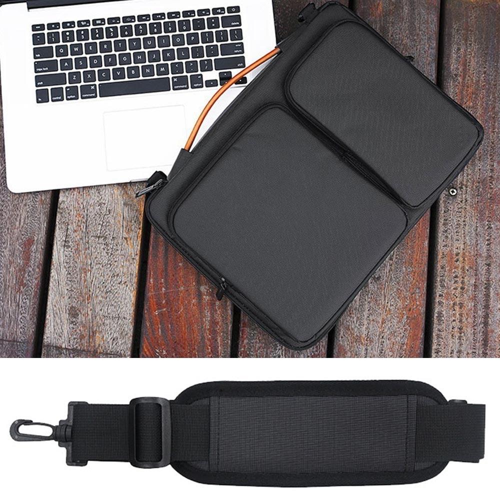 Waterproof Nylon Laptop Handbag With Trolley Strap - Fits 15-15.6 Laptops - Black-1915196705771491337