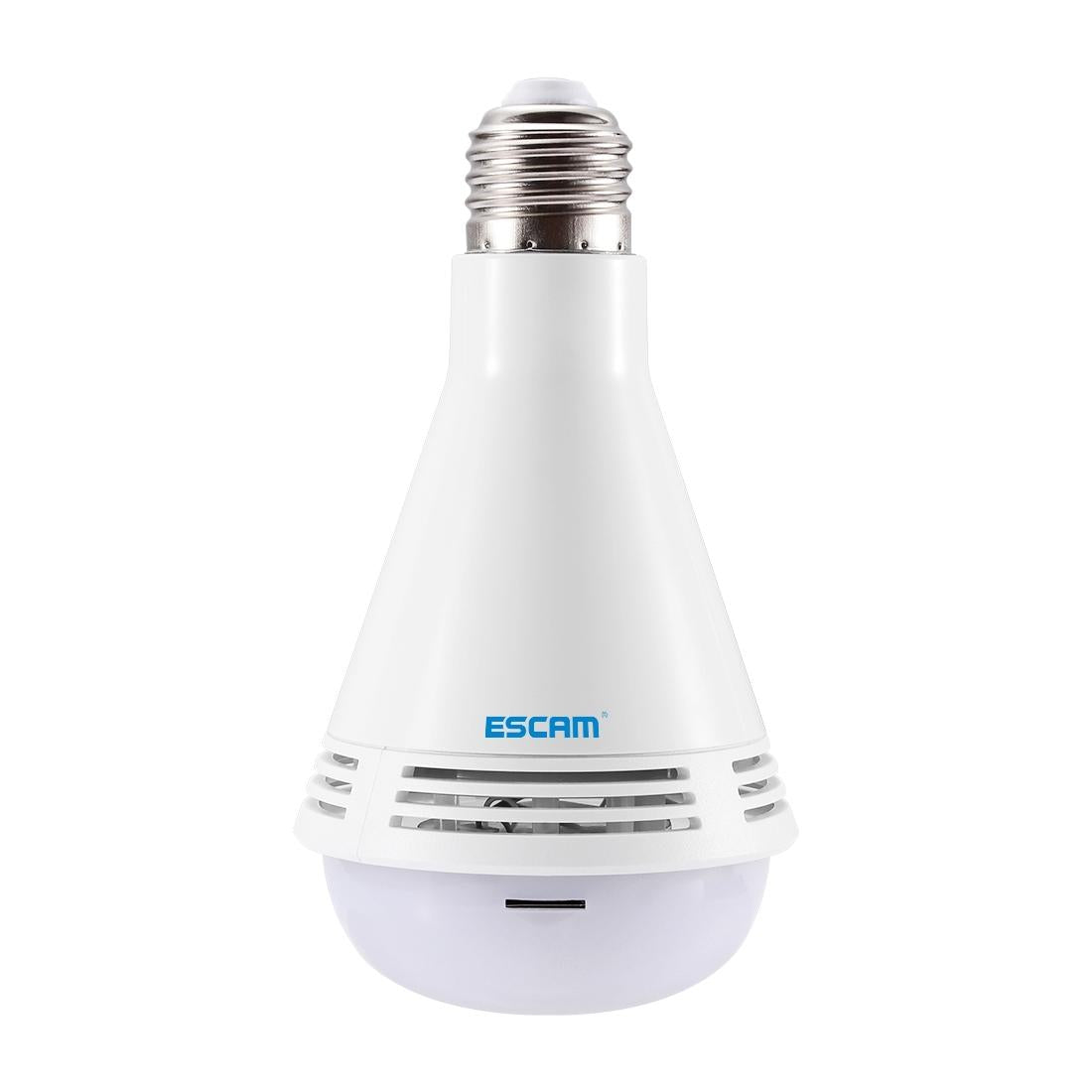 360 Degree Panoramic Bluetooth Speaker Bulb With 2Mp Hd 1080P Ip Camera And Wifi Motion Detection - White-1915196629540016130