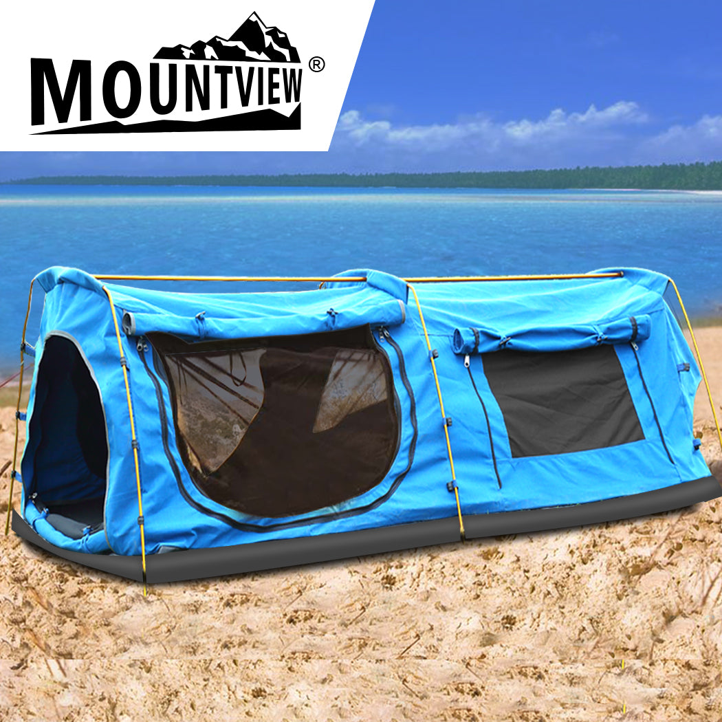 Mountview King Single Swag Camping Swags Blue-1954802648590979078