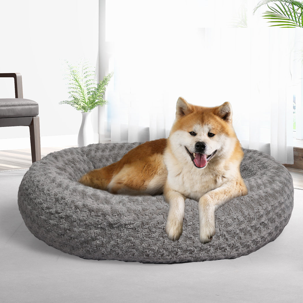 PaWz Calming Dog Bed Warm Soft Plush XL Grey X-Large-1910112468248694790