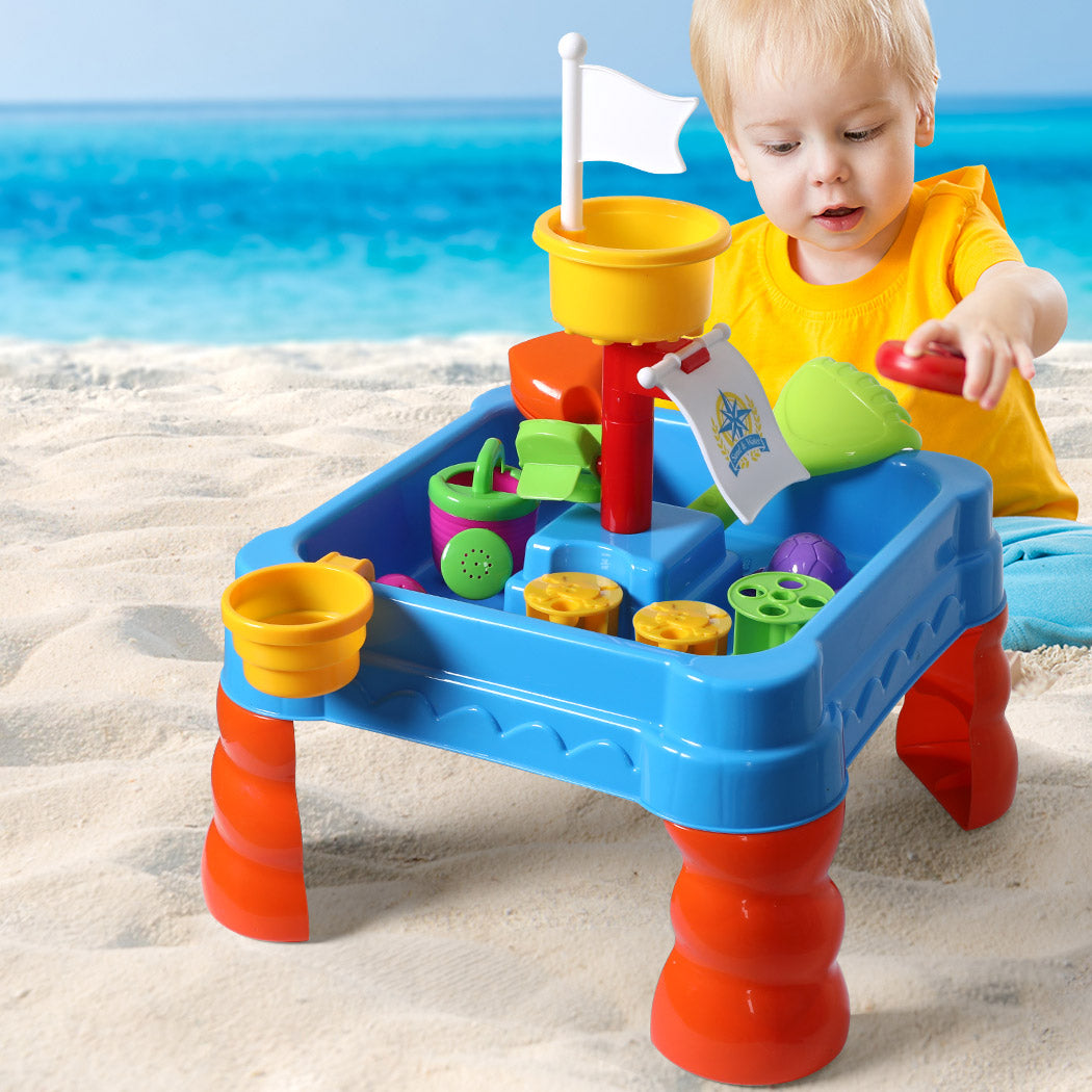 21pc Kids Sand Water Activity Play Table-1954802622645014534