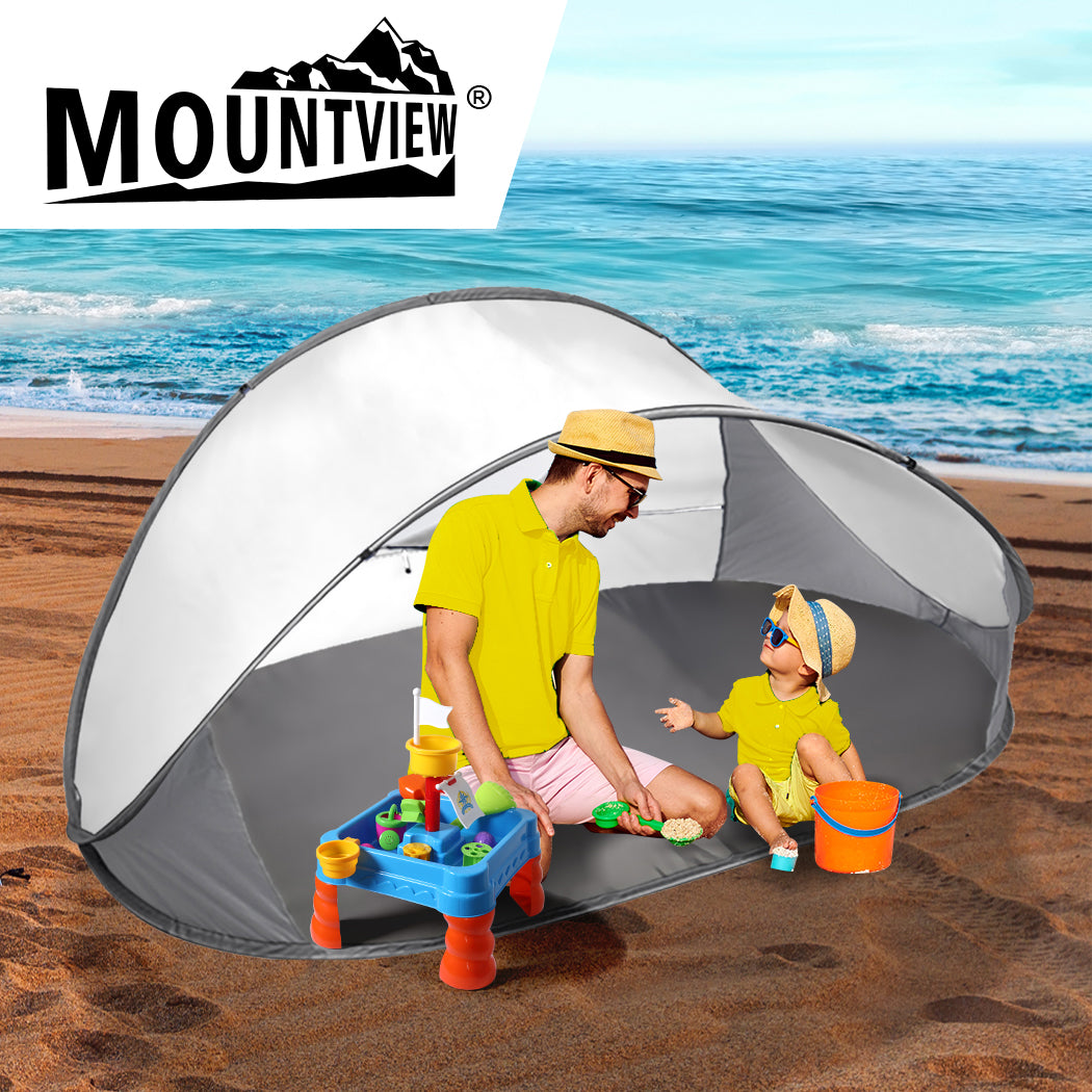 Mountview Pop Up Tent Camping Beach Grey-1954802643784306694