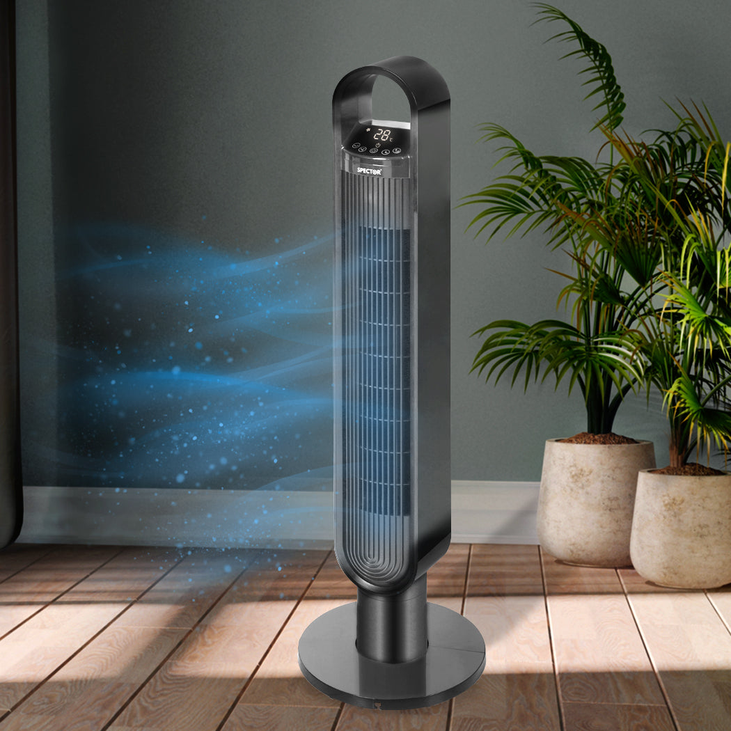 Spector Portable Bladeless Tower Fan Black-1954802705927114758