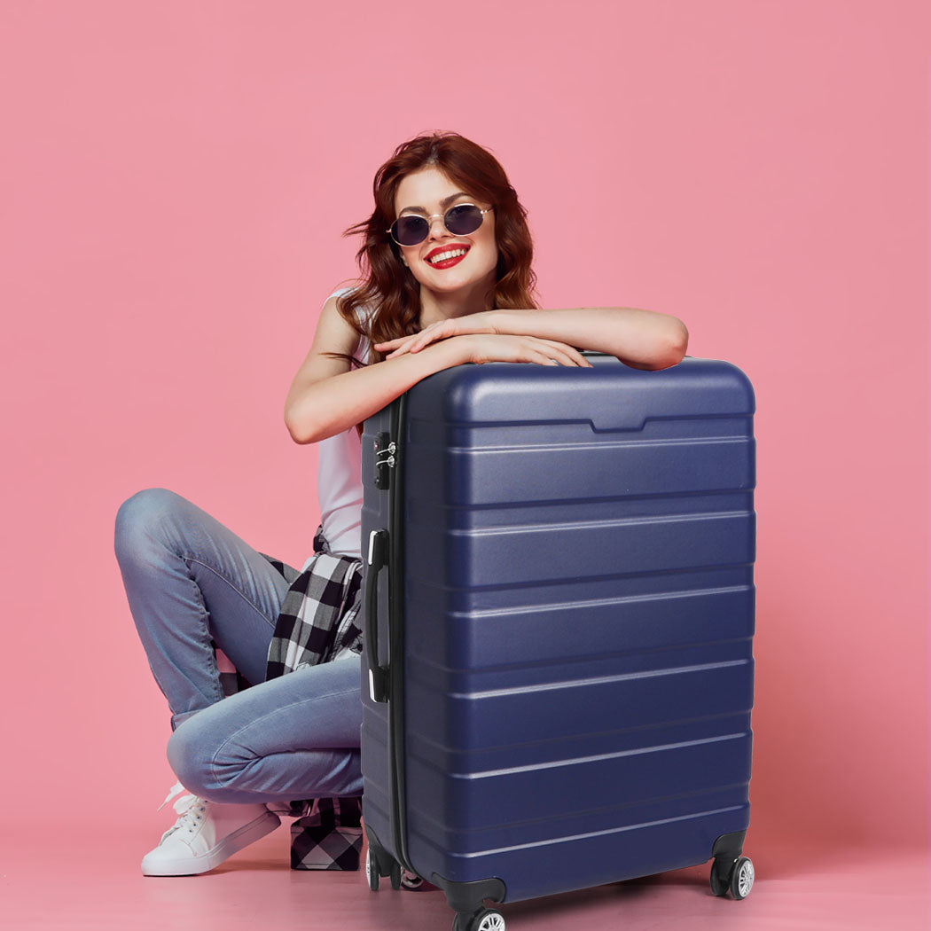 Slimbridge 28"Luggage Case Suitcase Navy 28 inch-1910112838563794950