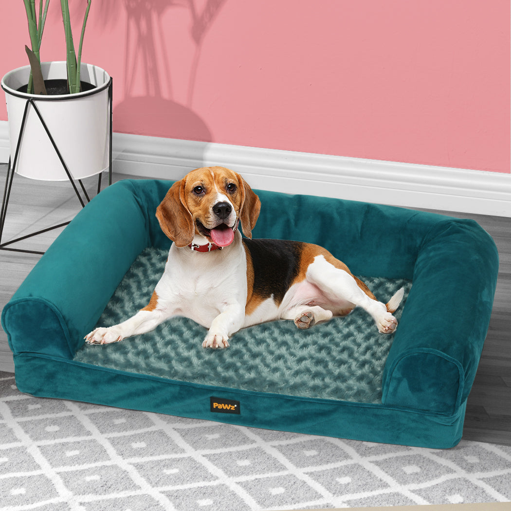 PaWz Pet Bed Sofa Dog Beds Bedding Soft M Blue Medium-1954802515316969478