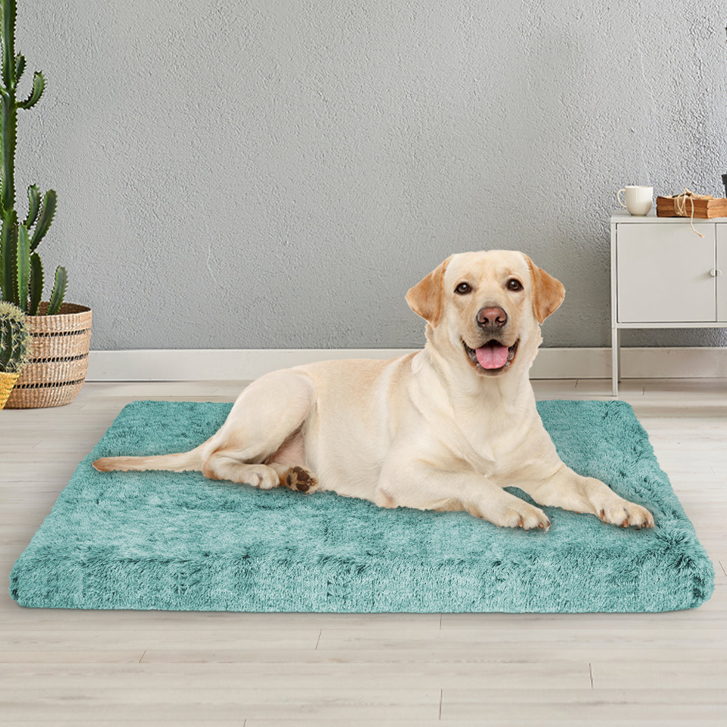 PaWz Dog Mat Pet Calming Bed Memory L Green Large-1954802546363207686