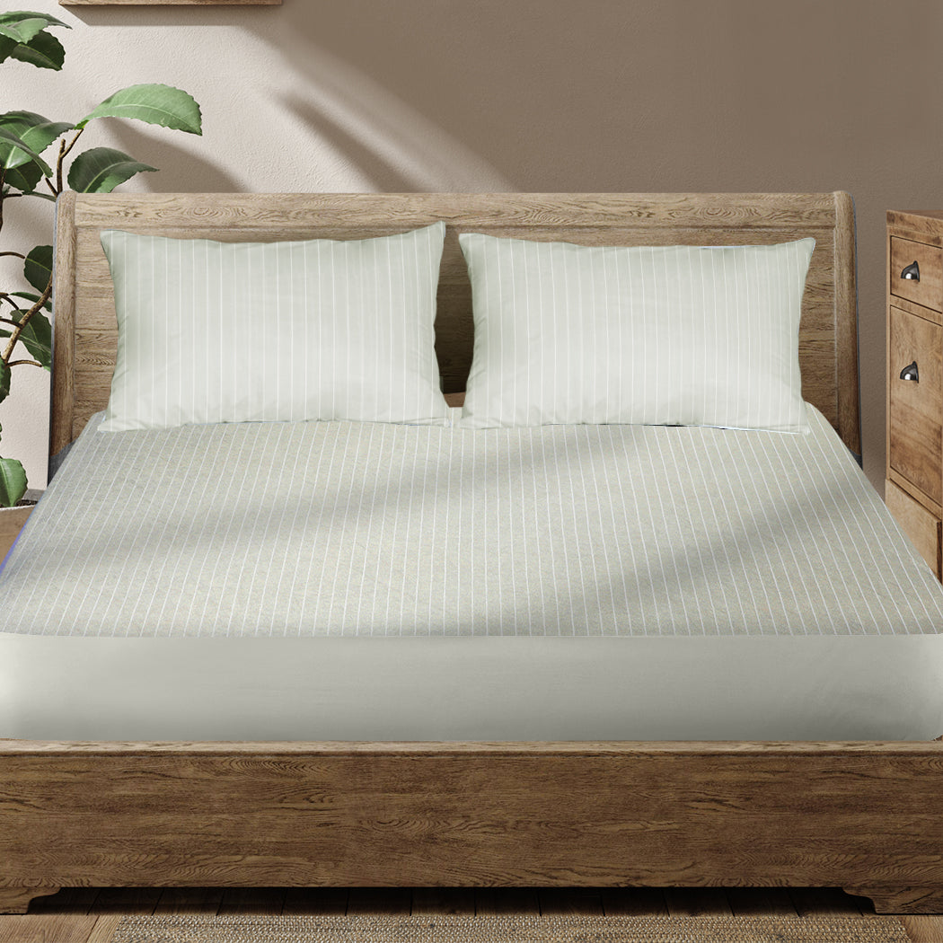 Dreamz Queen Mattress Protector Pillowcases Queen Grey-1954802847296131079