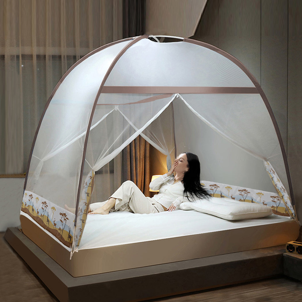 Dreamz Mosquito Bed Nets Foldable Canopy Queen-1954802840887234566
