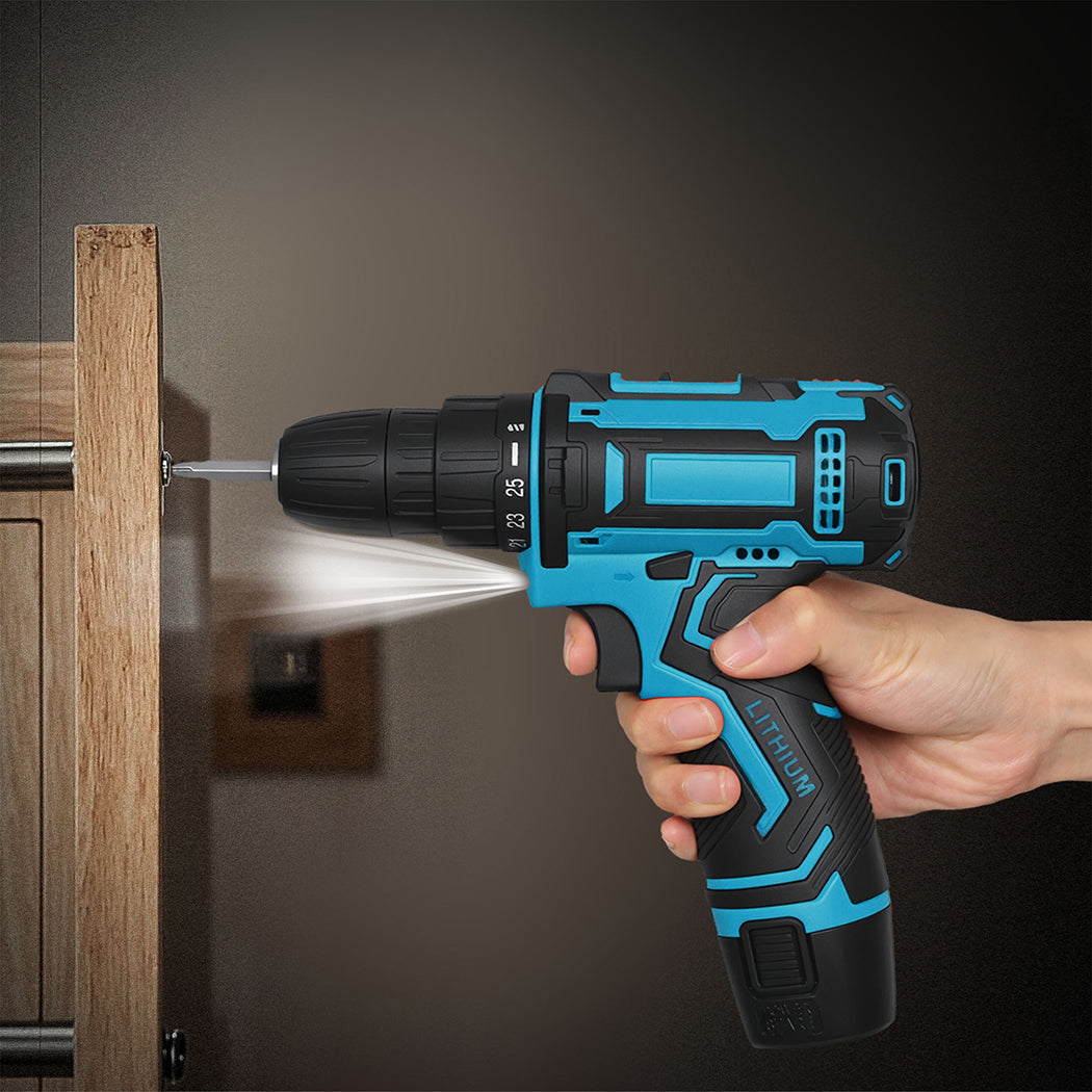 Traderight 12V Cordless Drill Kit 2.0Ah with 74pcs Set-1973194188094836742