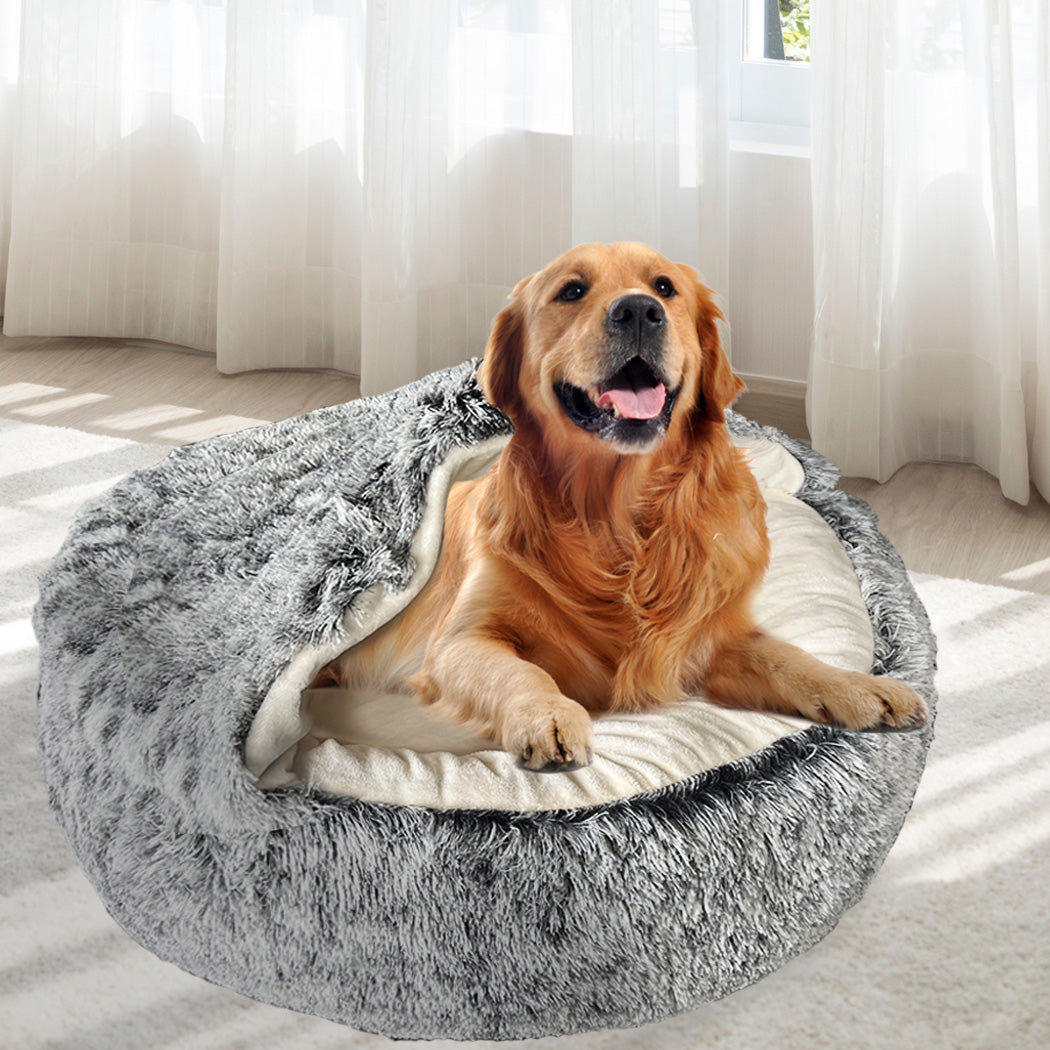PaWz Pet Dog Calming Bed Warm Soft Plush XL X-Large-1954802545599844358