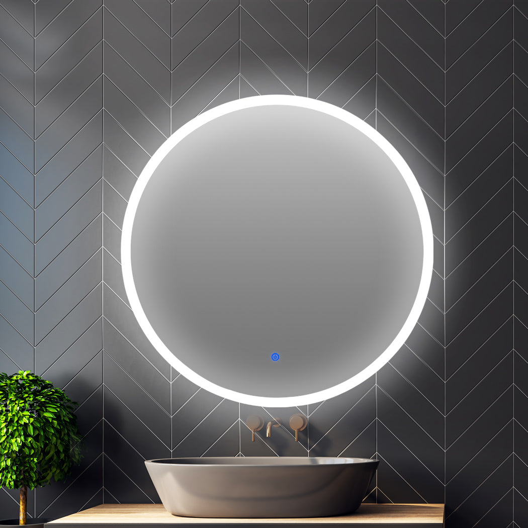 EMITTO LED Wall Mirror Round Anti-fog 90CM-1910113316387295238