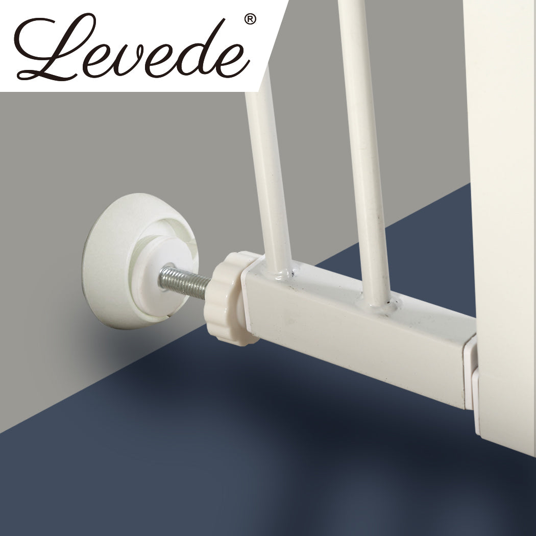 Levede Baby Safety Gate Wall Bumper White-1954802907207569414