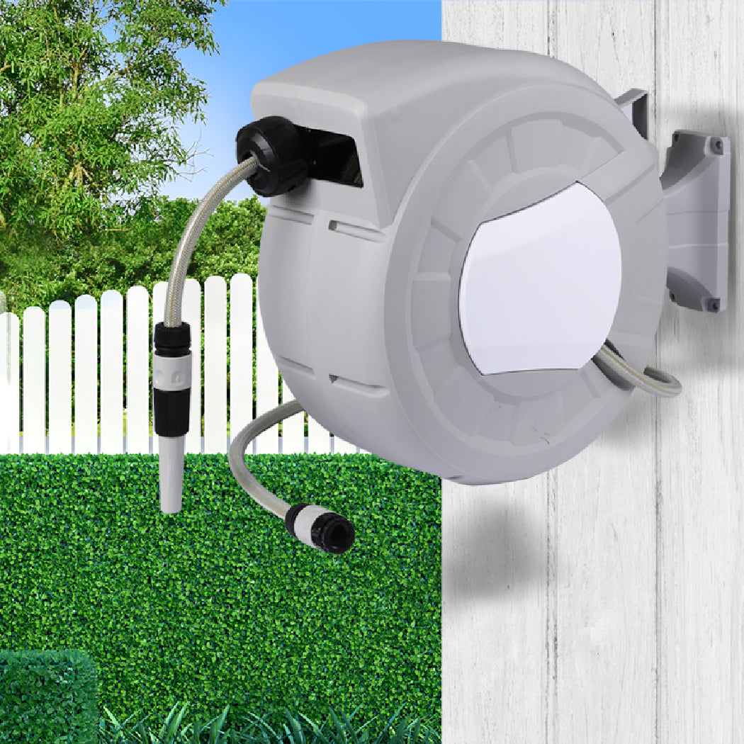 Hose Reel Retractable Water Garden Storage 20M-1919892887991095302