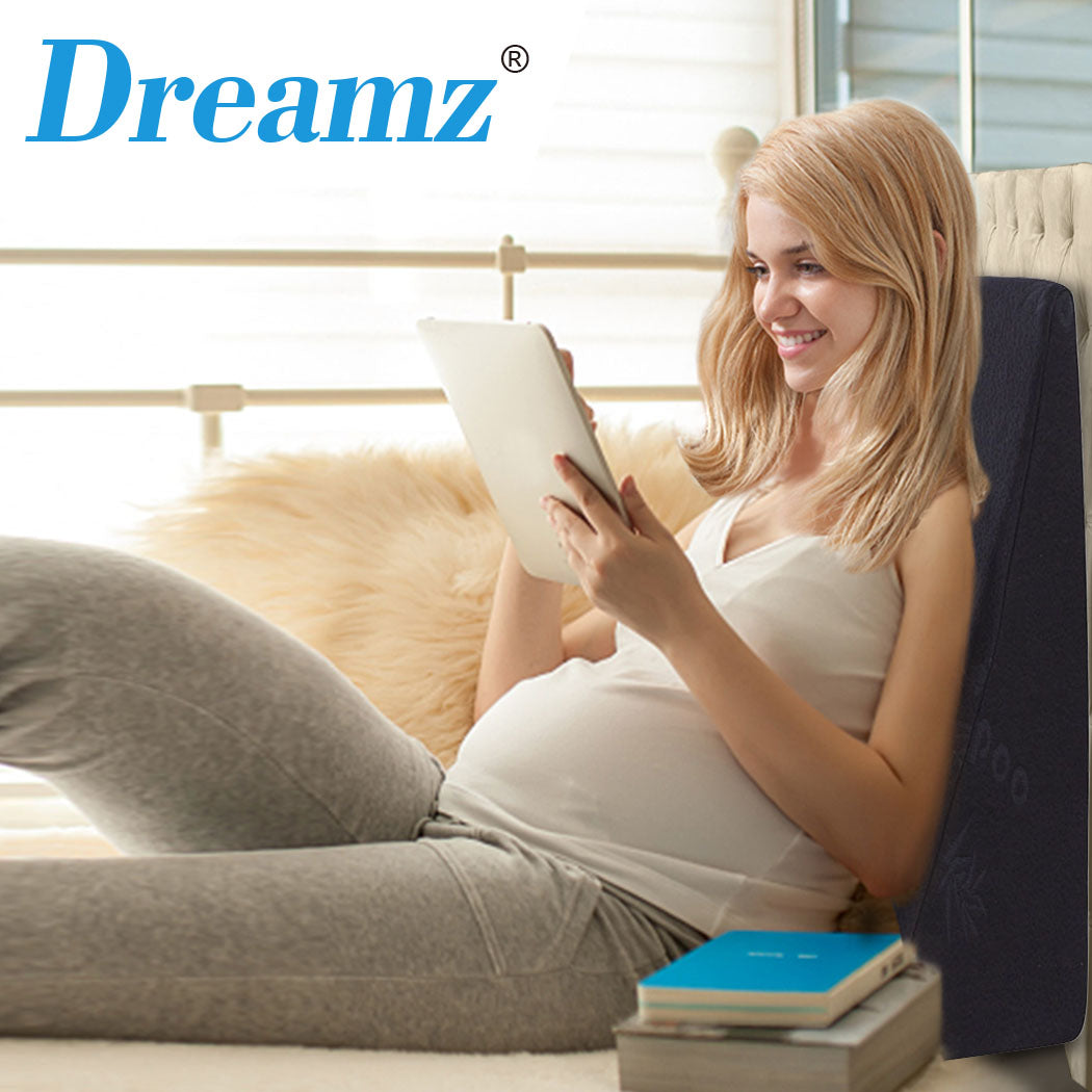 2x Cool Gel Memory Foam Bed Wedge Pillow-1910112236991549446