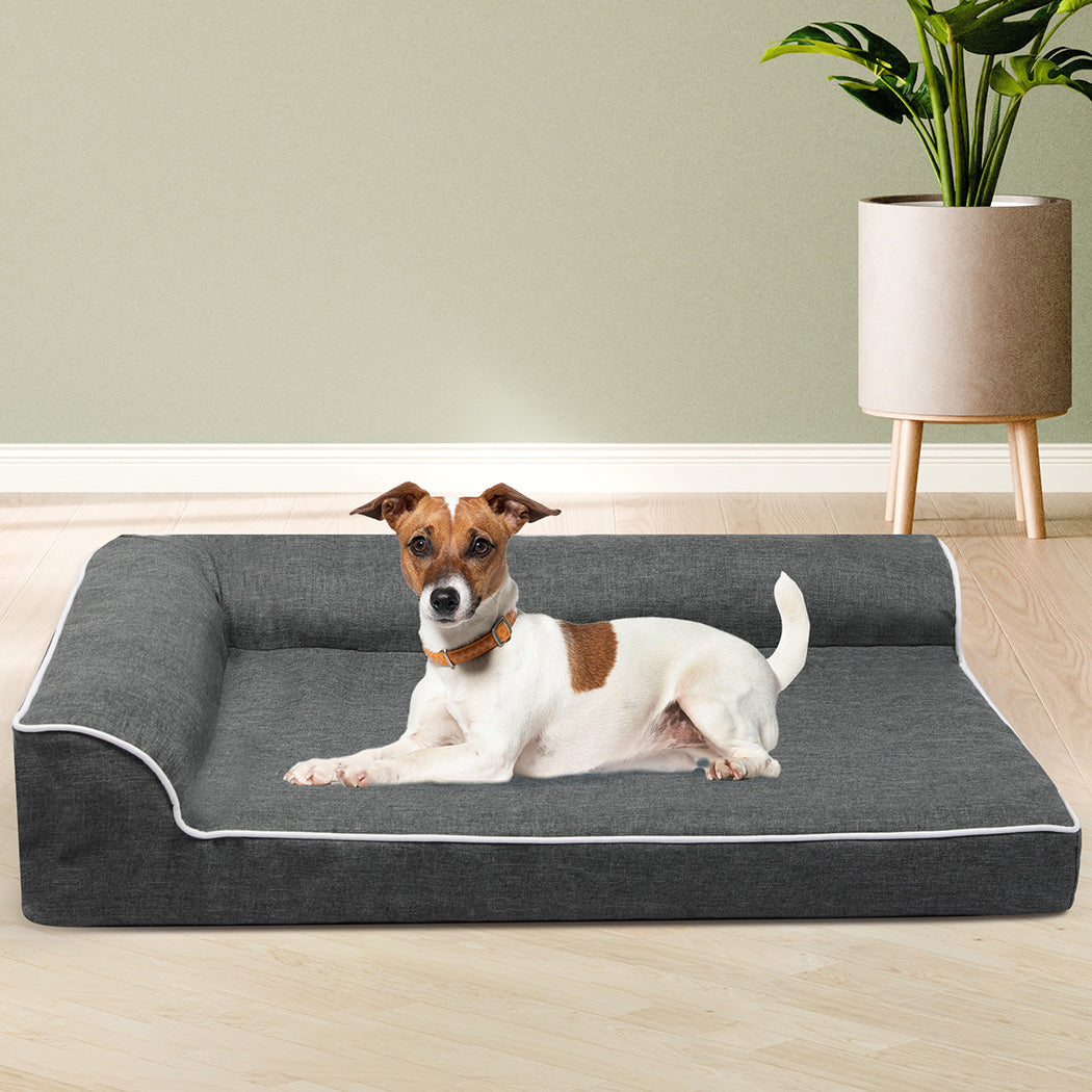 Pawz Orthopedic Dog Bed L Grey-1954802426099929094