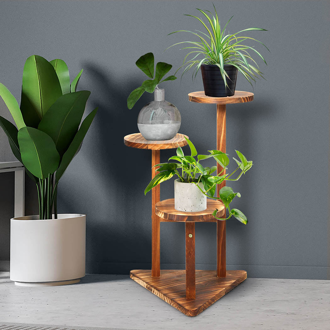 Levede 3-Tier Plant Stand Wood Wooden-1910112310941323270