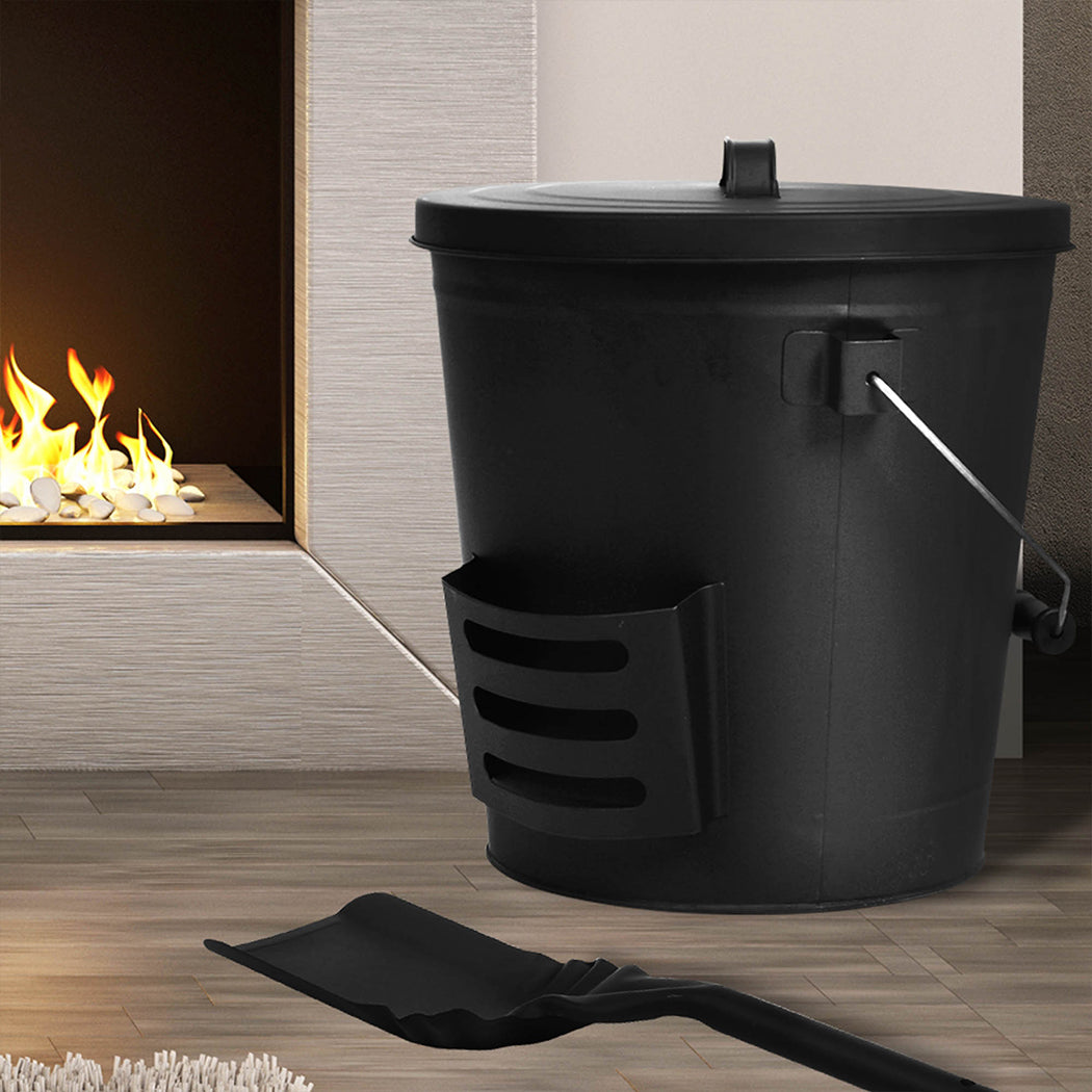 Traderight Ash Bucket Bin BBQ Fireplace-1919892891292012550