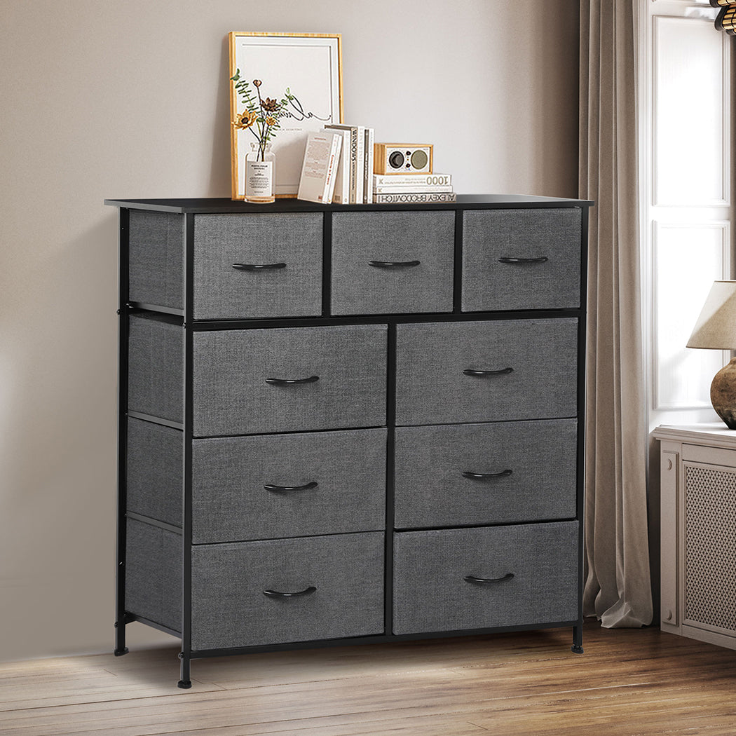 Levede 9 Chest of Drawers Storage Cabinet-1954802995539611655