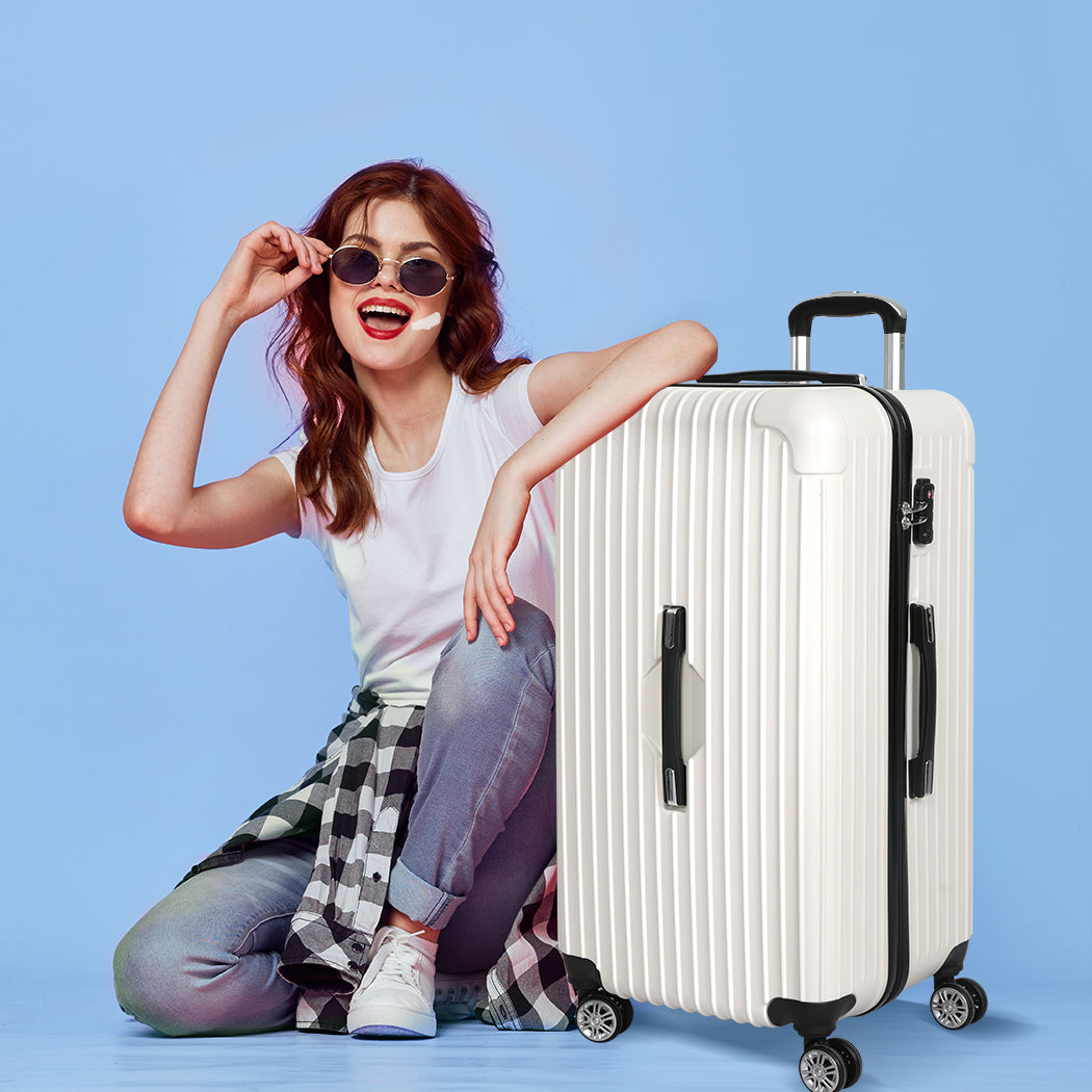 Slimbridge 28" Trunk Luggage Travel White 28 inch-1910112843244638214