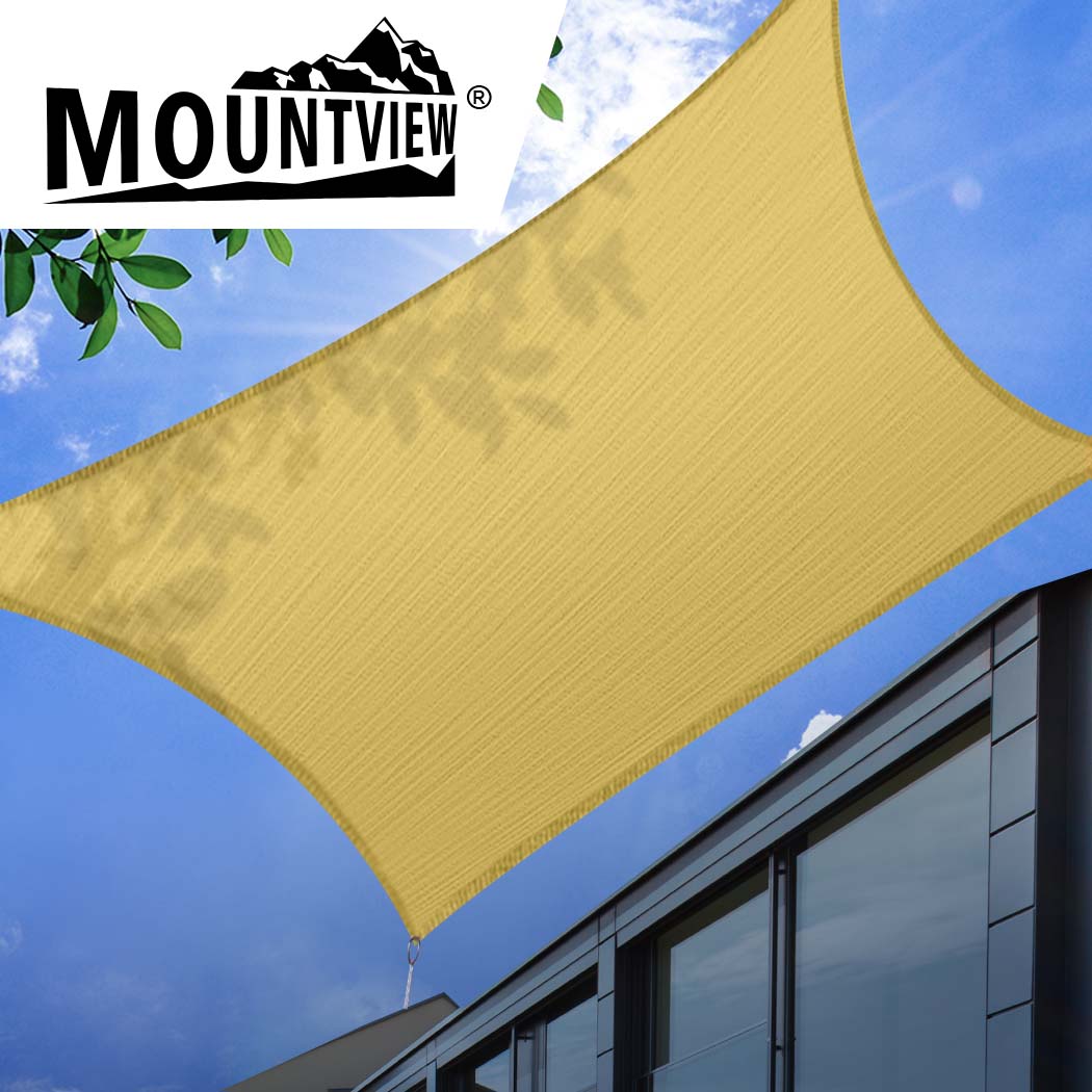 Mountview Sun Shade Sail Cloth Canopy Sand 180-1954802641221586950