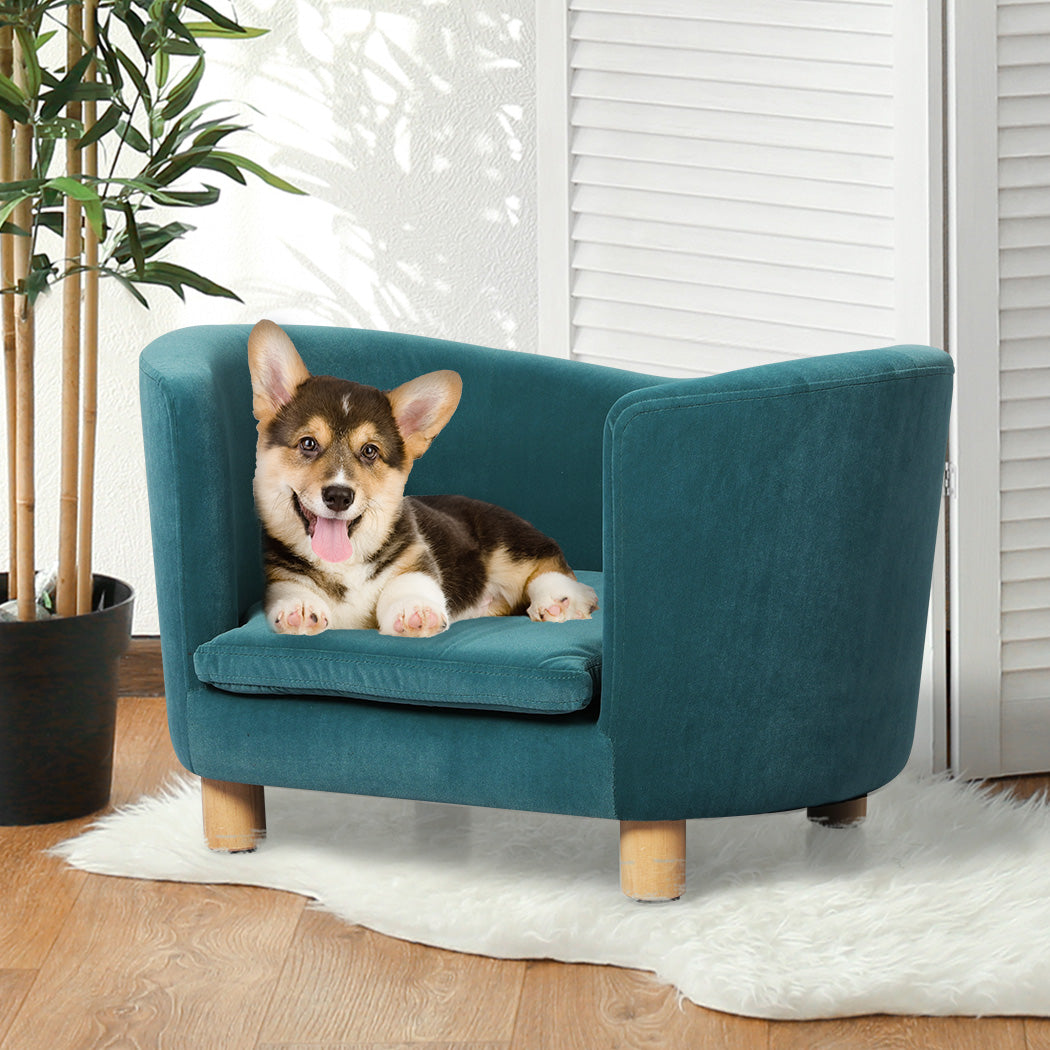 PaWz Pet Sofa Bed Dog Warm Soft Lounge Blue-1954802531834138630