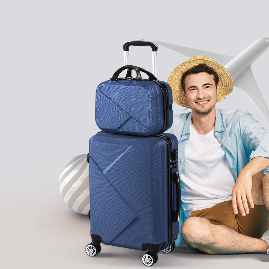 Slimbridge 2pcs 20"Travel Luggage Set Novy-1954802808620453894