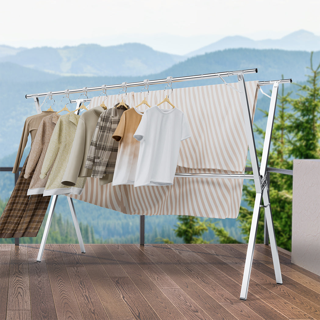Levede Adjustable Clothes Drying Airer Foldable-1954802409603731462