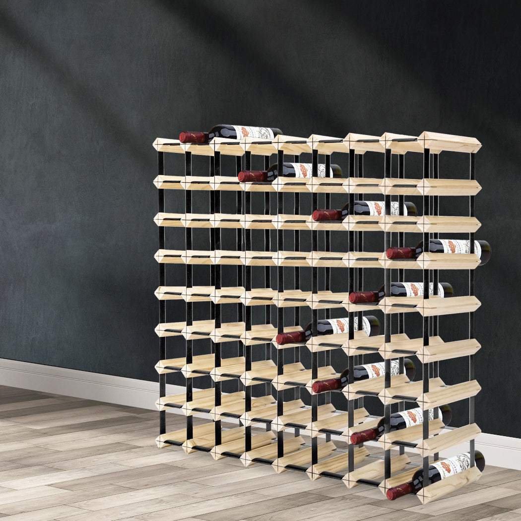 Levede 72 Bottle Timber Red Wine Rack-1919892822316683270
