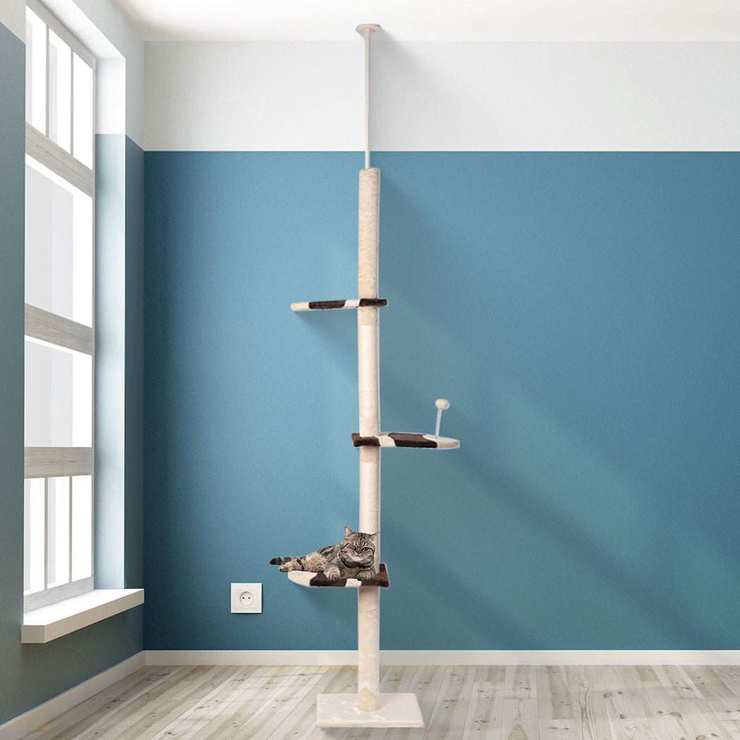 PaWz Cat Scratching Post Tree Condo Beige-1910112462129205254