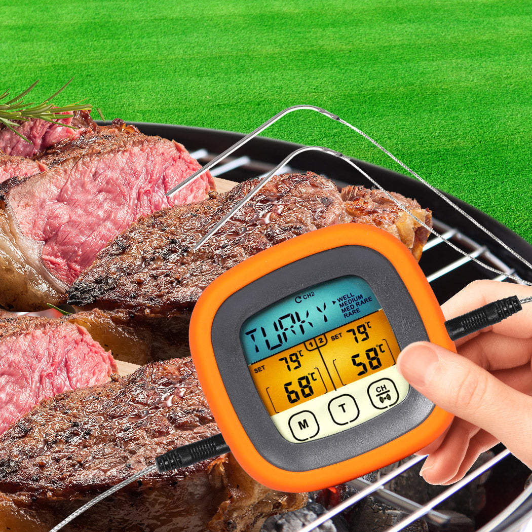 Digital Food Thermometer BBQ 2 Probe-1919892909830836230