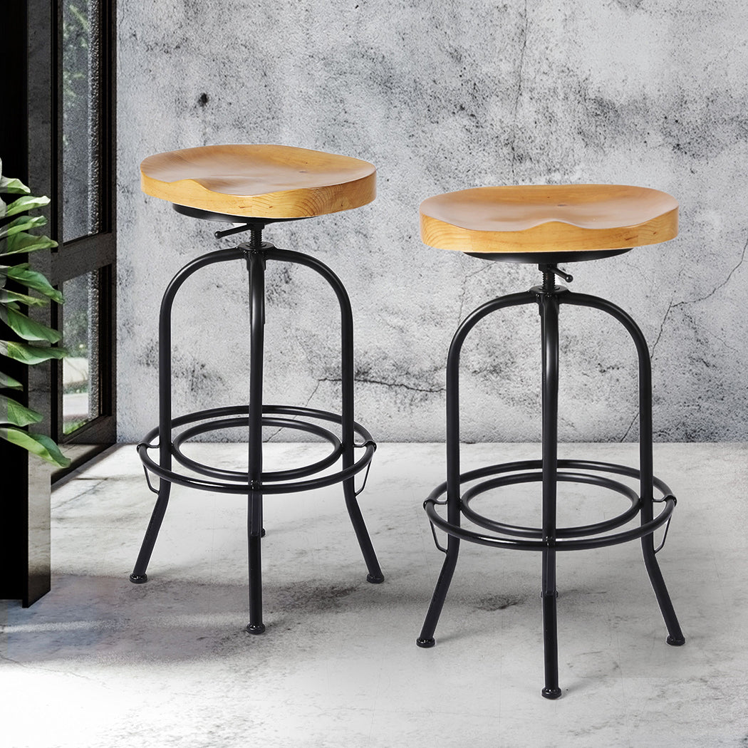 Levede 1xIndustrial Bar Stool Kitchen-1919892920907993094