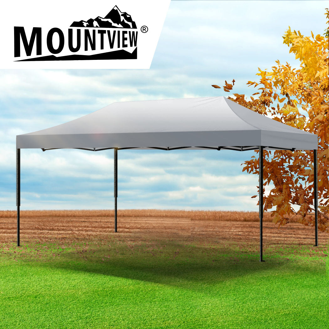 Mountview Gazebo Tent 3x6 Outdoor Marquee Black-1910112337239609350