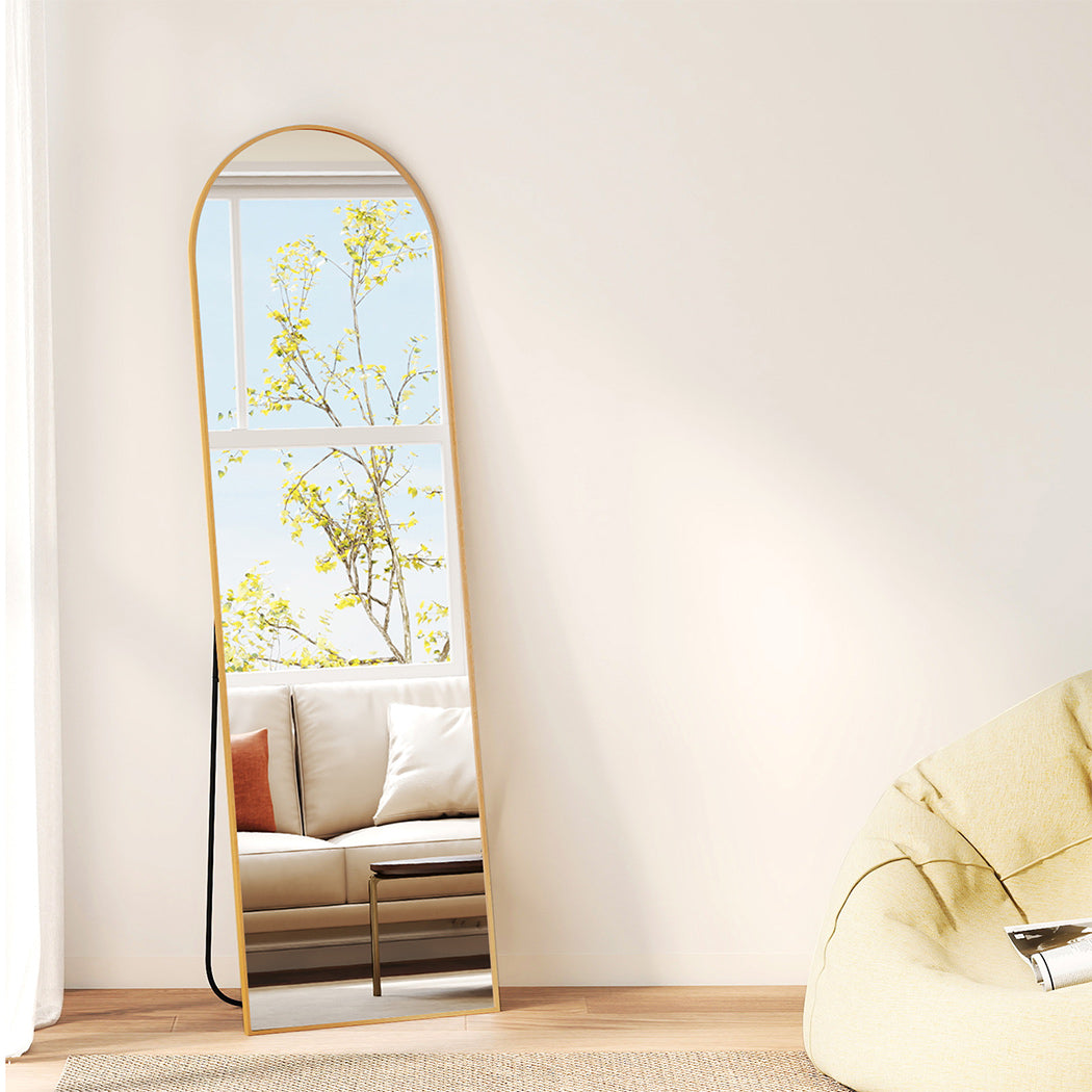 Yezi 165X60CM Full Length Mirror Wall Mounted Mirror Gold-1973193573386031110