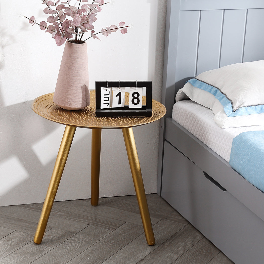 Levede Side Table Coffee Bedside End Golden-1910113282191134726