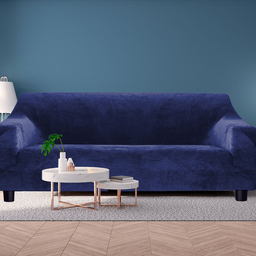 Marlow Sofa Covers 4 Seater High Stretch Navy-1954802701313380358