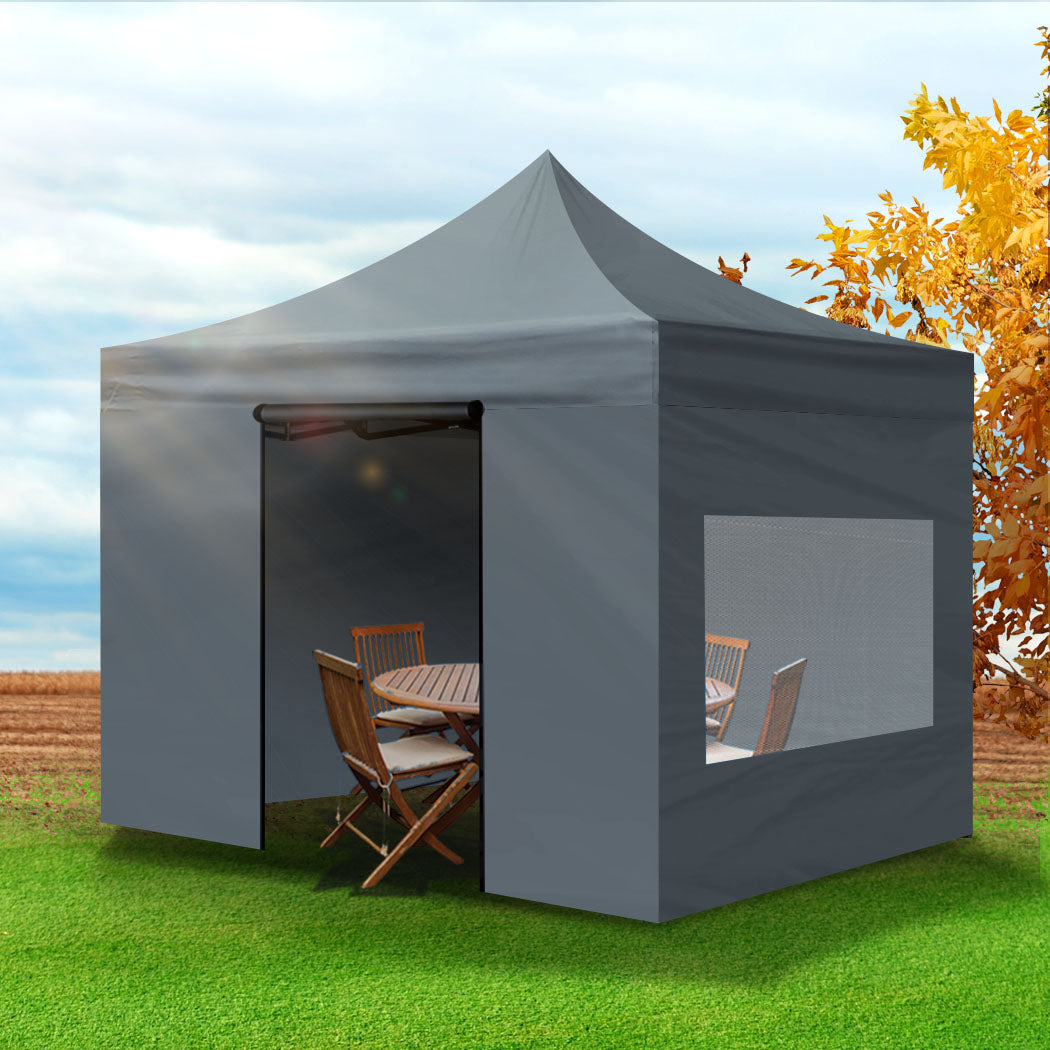 Mountview Gazebo Tent 3x3 Outdoor Marquee White-1927582203349438472