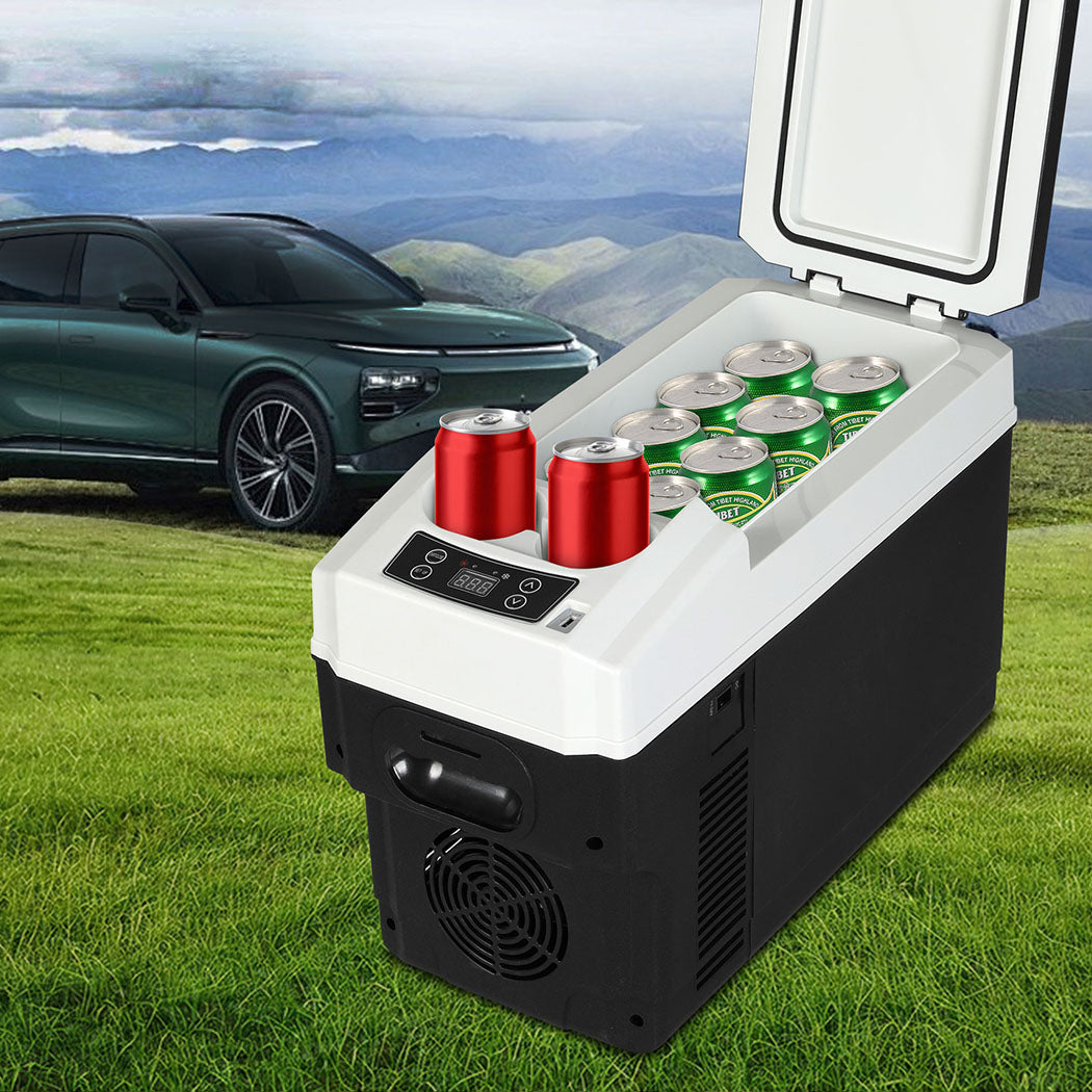 Spector Portable Car Fridge 12V Mini Refrigerator Freezer Camping Travel Cooler-1954802399260577799
