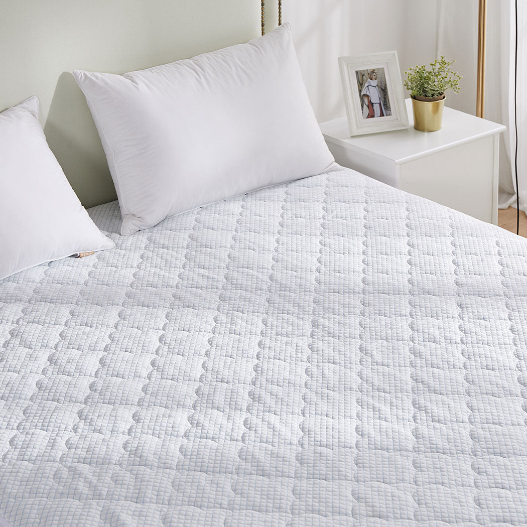 Dreamz Mattress Protector Topper Cool King Single-1910112875737911303
